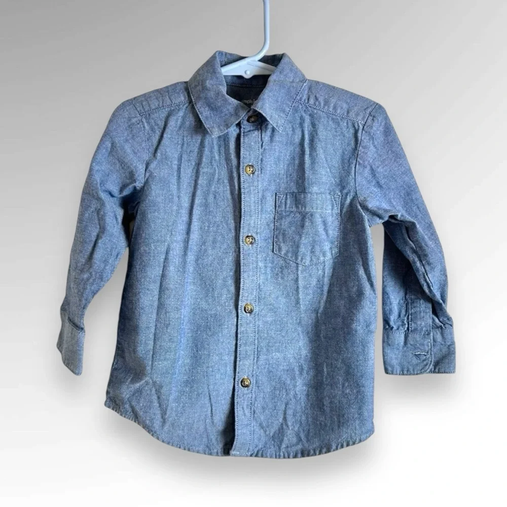 Carter’s long sleeve denim shirt and pant set bundle size 2T